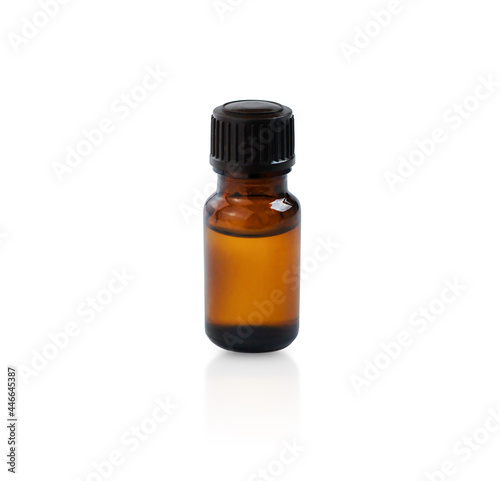 Small glass jar for cosmetics isolate