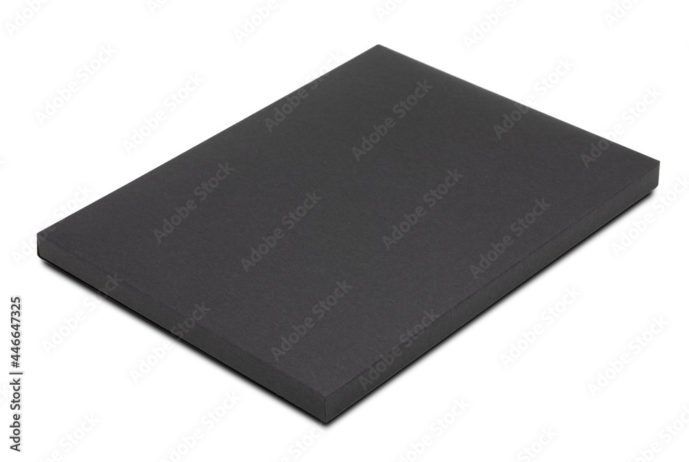 Black paper box isolated on white background Black paper box isolated on white background