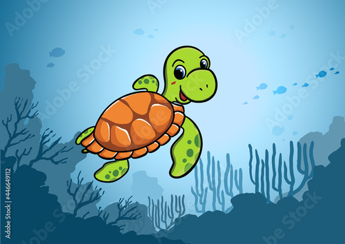 Fototapeta Naklejka Na Ścianę i Meble -  Sea turtle