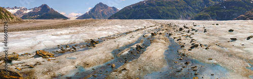 Meade glacier panorama photo