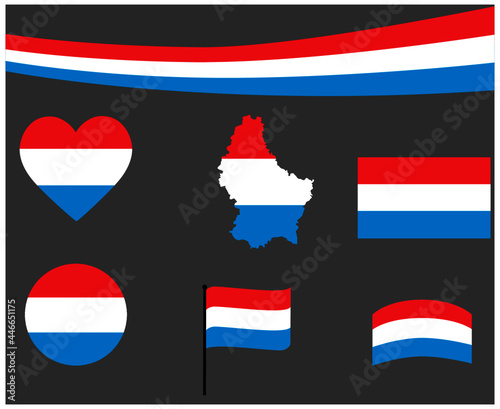 Luxembourg Flag Map Ribbon And Heart Icons Vector Illustration Abstract Design Elements collection Free Download Luxembourg Flag Map Ribbon And Heart Icons Vector Illustration Abstract Design Elements collection - GFXLoad