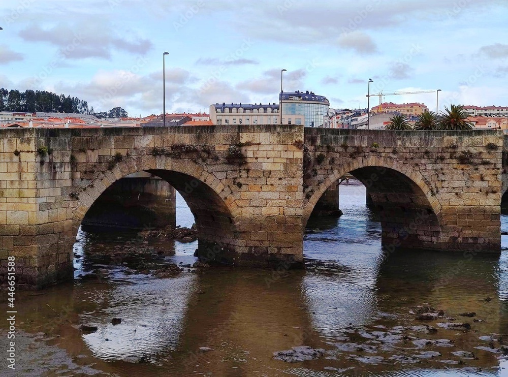 Puente romano de O Burgo en Culleredo, Galicia