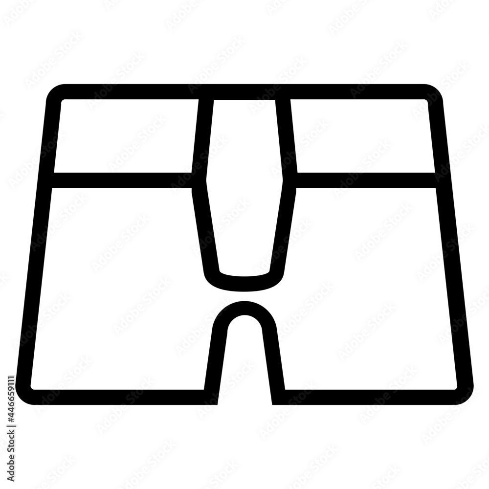 Swim Shorts concept line icon. Simple element illustration. The Swim Shorts concept outlines the symbol design. Can be used for web and mobile UI/UX Swim Shorts concept line icon. Simple element illustration. The Swim Shorts concept outlines the symbol design. Can be used for web and mobile UI/UX