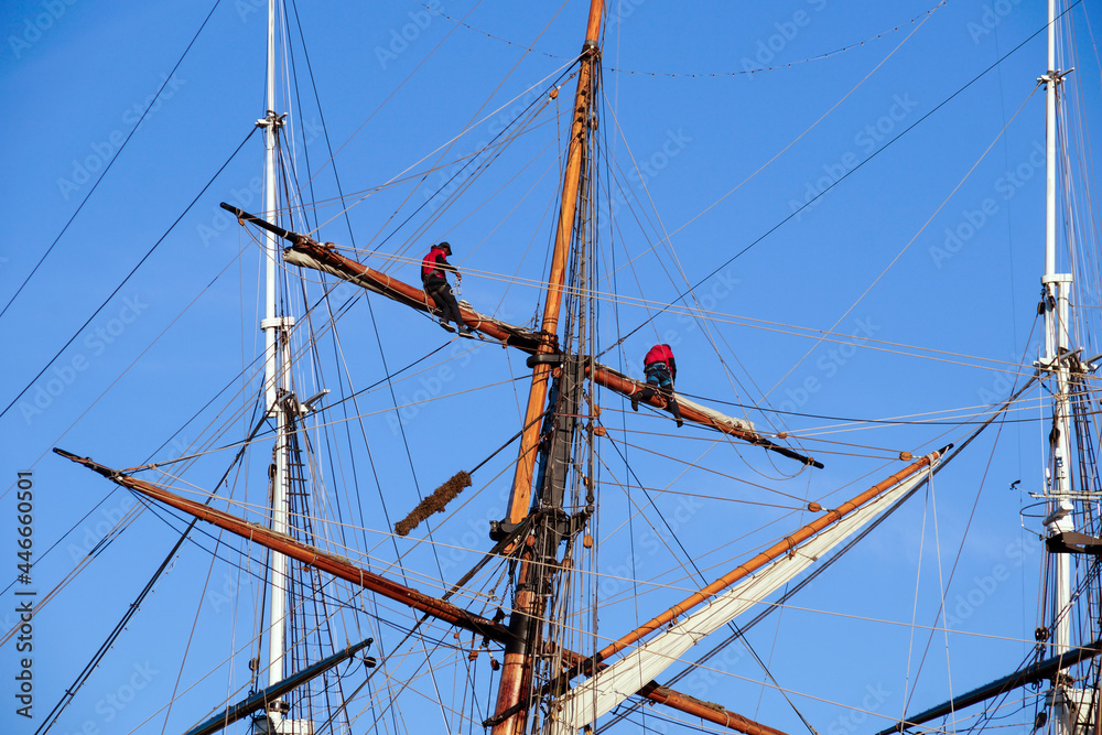 Tall Ship Mast Crew Rigging Sails Tall Ship Mast Crew Rigging Sails