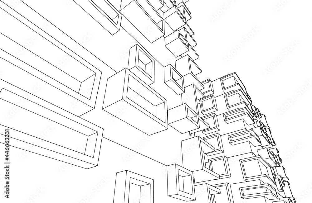 modern architecture drawing