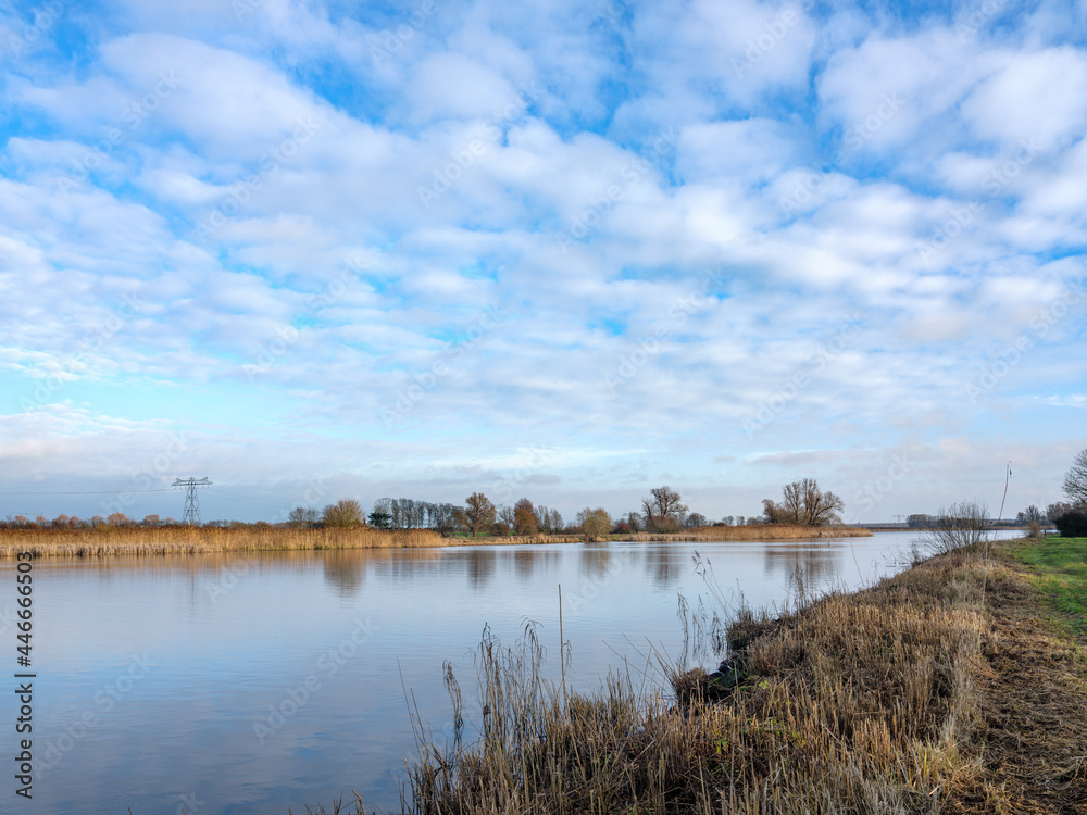 Kadoelermeer between Flevoland en Oberijssel, The Netherlands