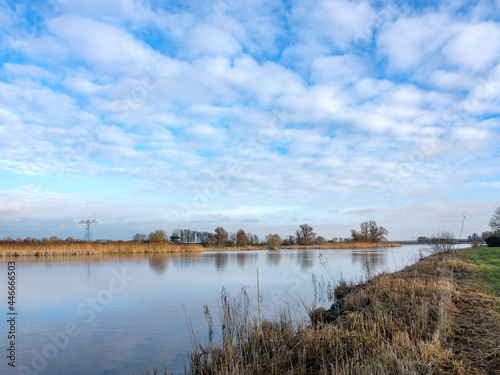 Kadoelermeer between Flevoland en Oberijssel, The Netherlands