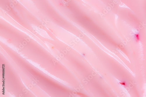 texture, yoghurt, macro,close up pink creamy homemade blueberries or strawberries yogurt texture background