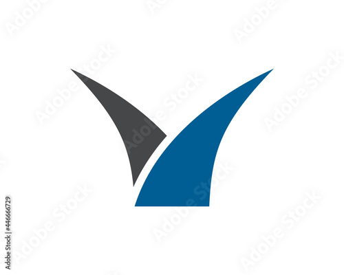 V letter logo icon template 1