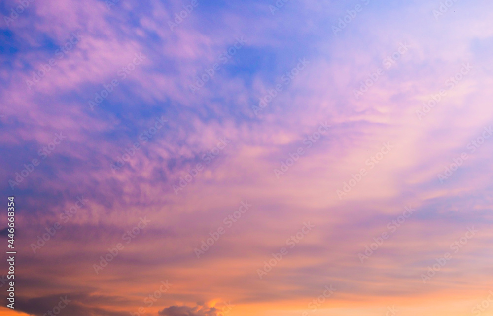 Fototapeta premium sunset in the sky