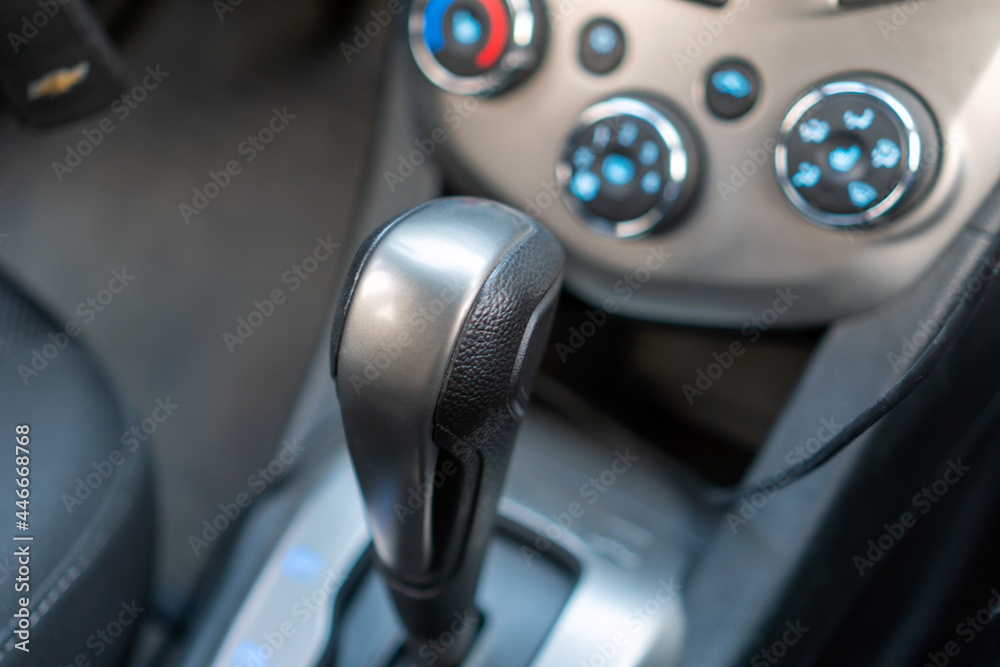Automatic transmission gear of car , car interior