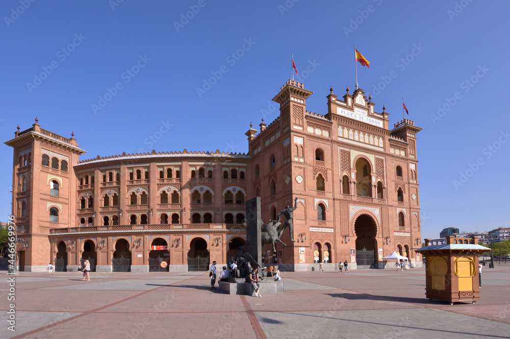 Plaza de toros de Las Ventas en el centro urbano de la ciudad de Madrid, capital de España

