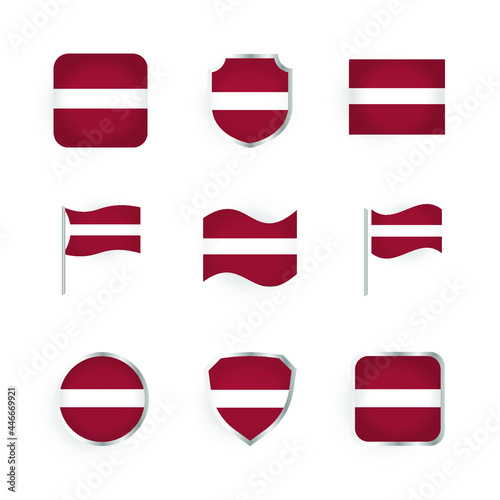 Latvia Flag Icons Set Free Download Latvia Flag Icons Set - GFXLoad