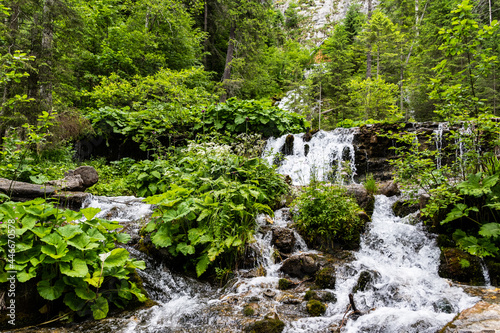 7 springs waterfall (cascada 7 izvoare), Bucegi mountains, Romania. photo