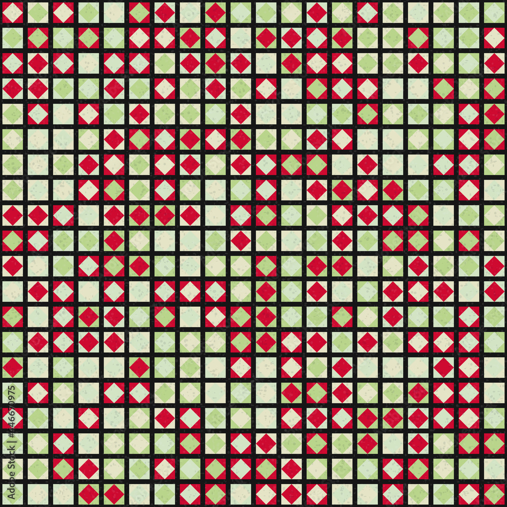 Fototapeta premium Abstract Geometric Pattern generative computational art illustration