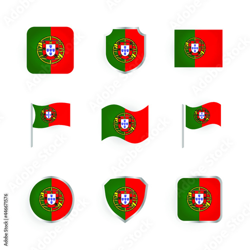 Portugal Flag Icons Set