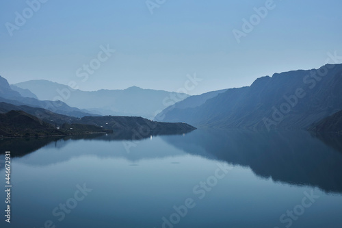 Wallpaper Mural blue mountains are reflected in the water Torontodigital.ca