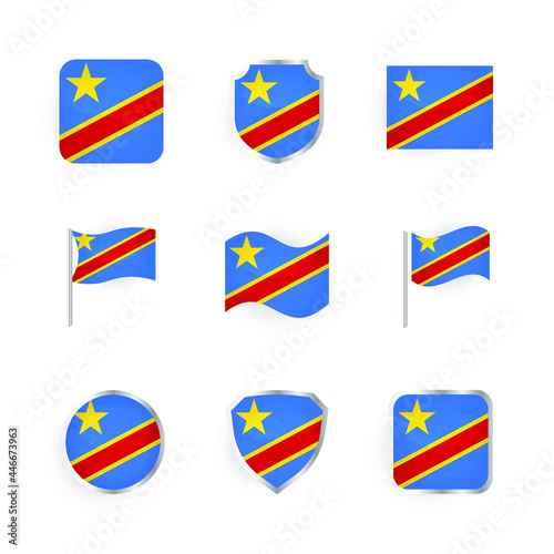 Free Download Democratic Republic of the Congo Flag Icons Set - GFXLoad