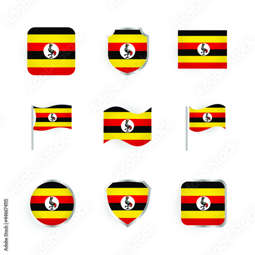 Uganda Flag Icons Set Free Download Uganda Flag Icons Set - GFXLoad