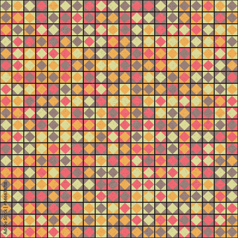 Fototapeta premium Abstract Geometric Pattern generative computational art illustration