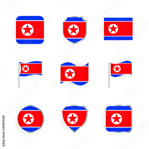 North Korea Flag Icons Set Free Download North Korea Flag Icons Set - GFXLoad