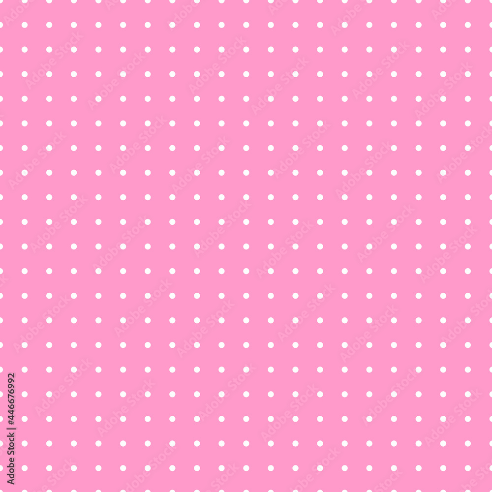 White and pink Polka Dot seamless pattern. Vector background. White and pink Polka Dot seamless pattern. Vector background.