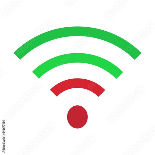 Wi-Fi icon on a white background, vector illustration