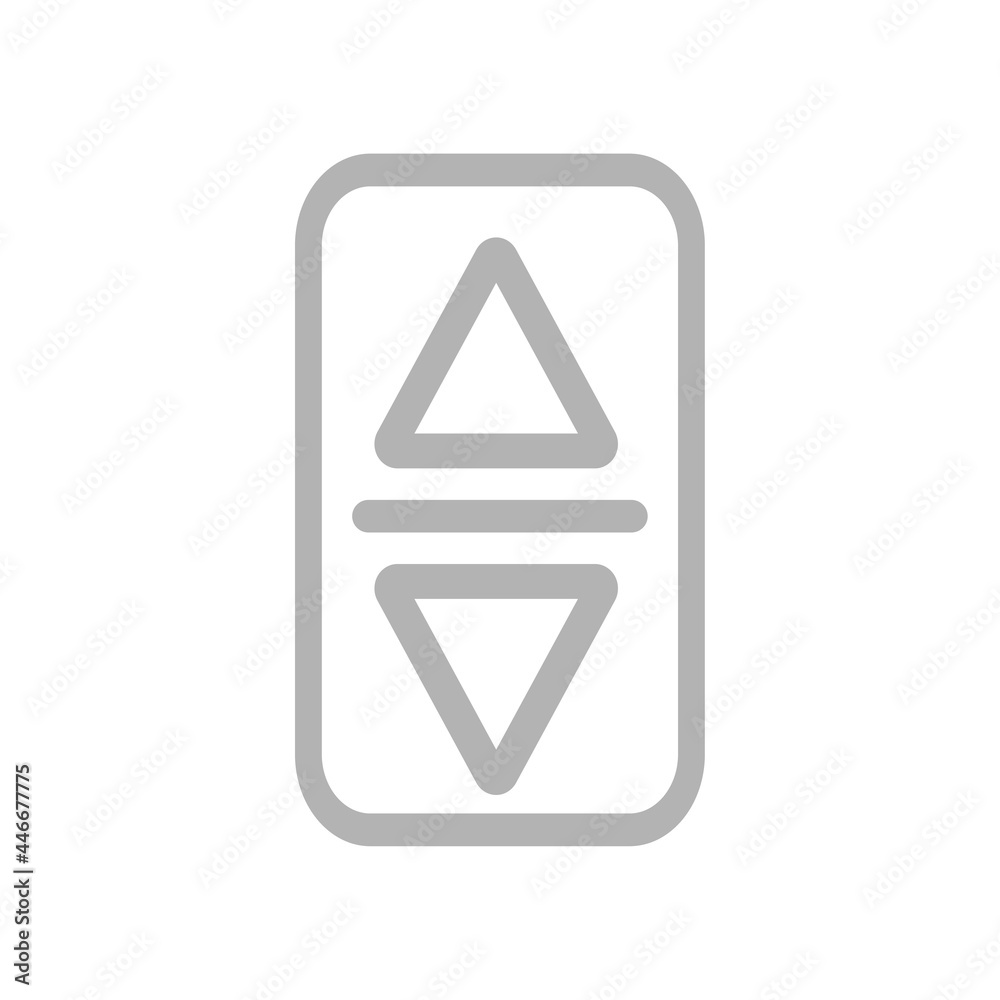 elevator button icon on a white background, vector illustration elevator button icon on a white background, vector illustration