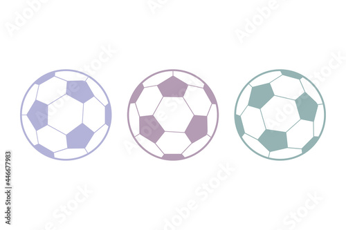soccer ball icon on a white background, vector illustration
