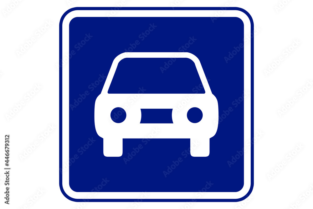 Illustration of vehicular zone on blue background. Illustration of vehicular zone on blue background.