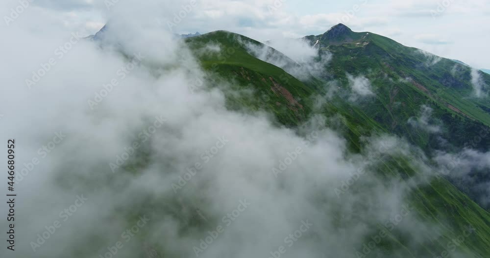 In the clouds