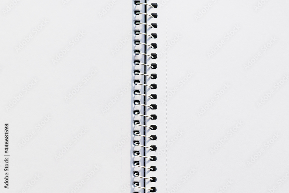 White sheets of a stitched drawing album White sheets of a stitched drawing album
