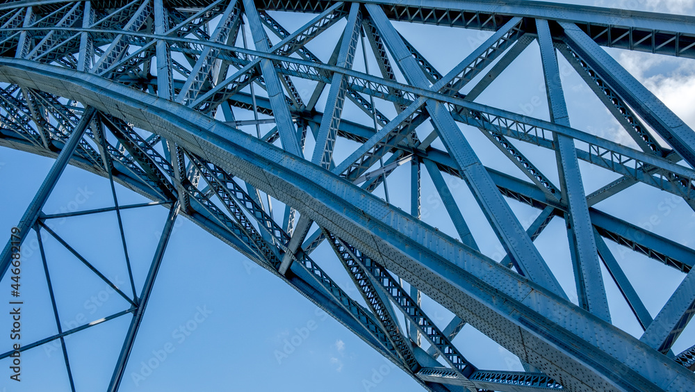Pontes de ferro no Porto