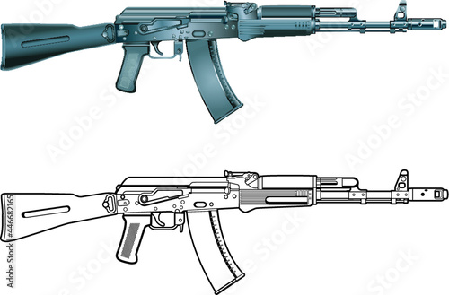 military assault rifle