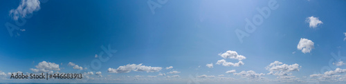 Fototapeta Naklejka Na Ścianę i Meble -  Panorama of blue sky with white clouds