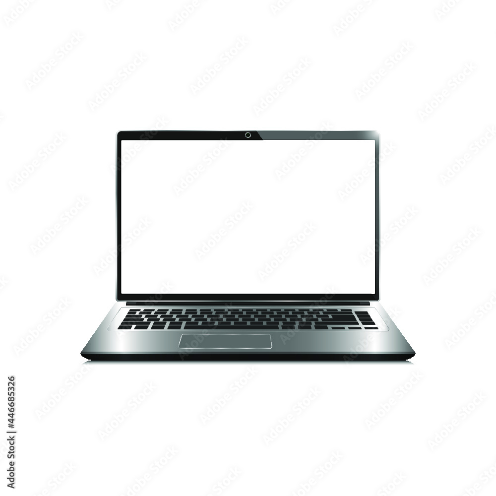aptop isolate blank screen display mockup pc vector aptop isolate blank screen display mockup pc vector