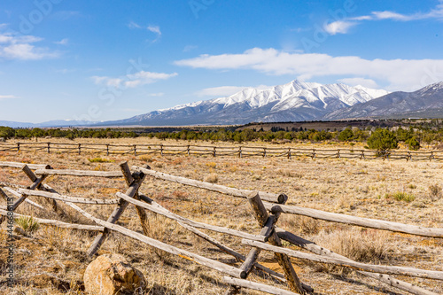 The Snow Covered Collegiate Peaks of Colorado