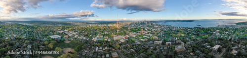 Very High Resolution Panorama of Seattle Downtown and Queen Anne