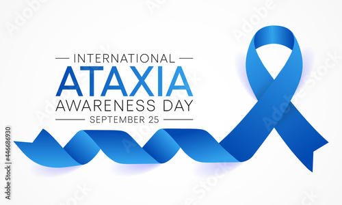 International Ataxia awareness day is observed every year on September 25, it describes a lack of muscle control or coordination of voluntary movements, such as walking or picking up objects. vector photo