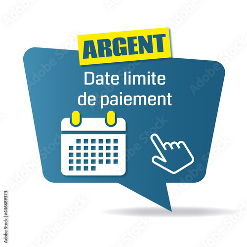 Logo date limite de paiement.