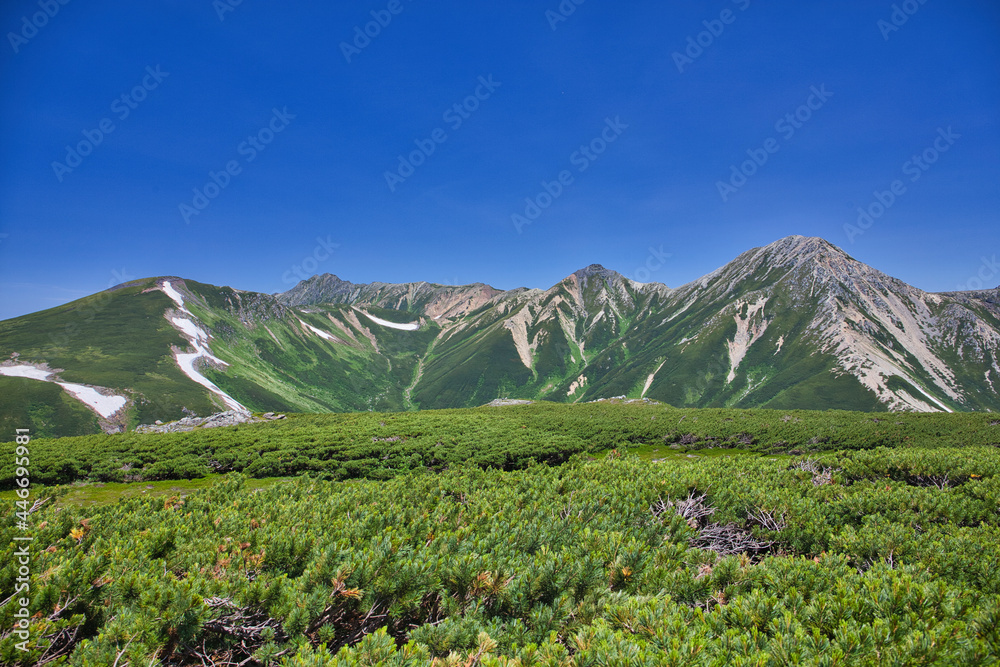 northern alps trekking, kasagatake, washibadake, suishodake, kurobegorodake  北アルプス笠ヶ岳、鷲羽岳、水晶岳、黒部五郎岳縦走登山 
