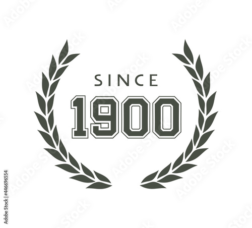 Design of prestigious year emblem