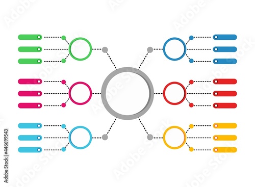 process diagram  sketched diagram  mind mapping  vector design