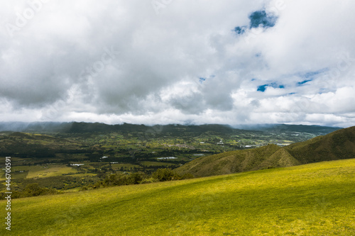 Sopo, landscape of sky over the mountains cloudy day in Colombia
 photo