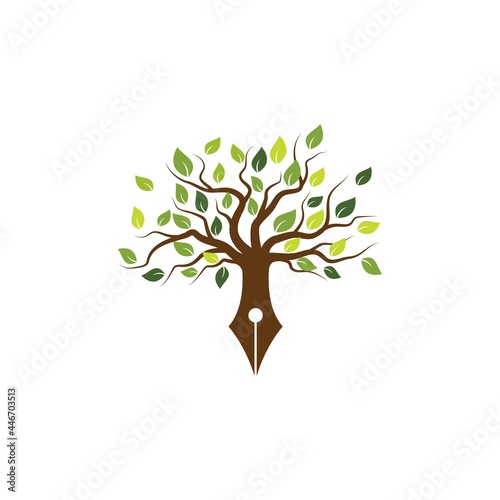 Tree with pen writer