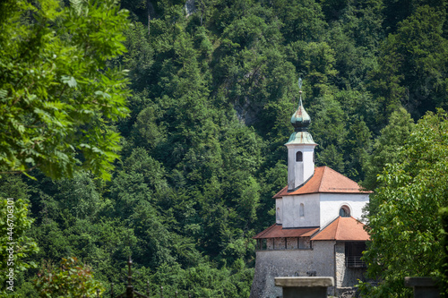 Chapel of Saint Eligius, or Kapela Svetega Eligija, in the little castle, or Mali Grad, of Kamnik. It is a roman catholic church in the oldest castle of the city of Kamnik, in carniola region. ..