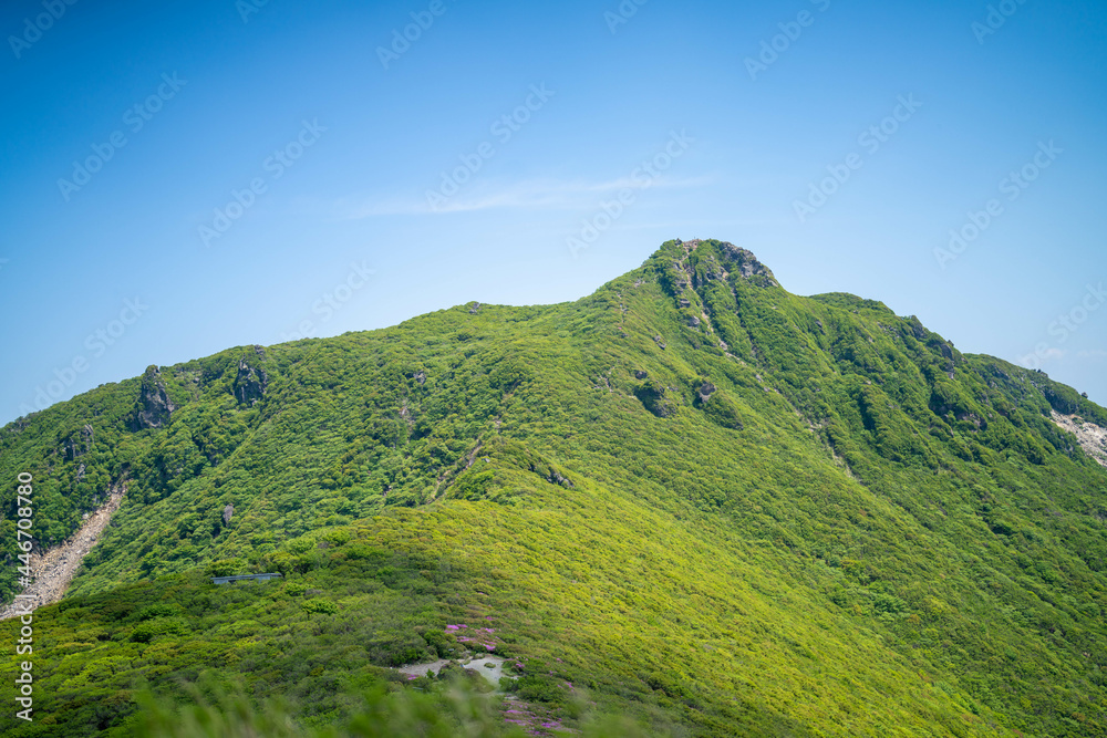 大分県の平治岳、大船山の登山道 Trail of Mt.Heijidake and Mt.Taisenzan in Oita Prefecture