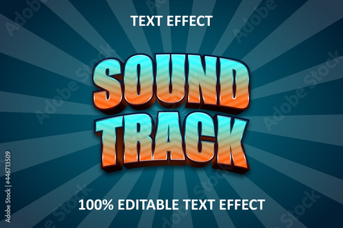 Warp Arch Editable Text Effect Blue Orange