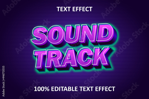Fancy Editable Text Effect Purple Blue Cyan