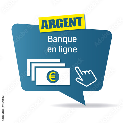 Logo banque en ligne.